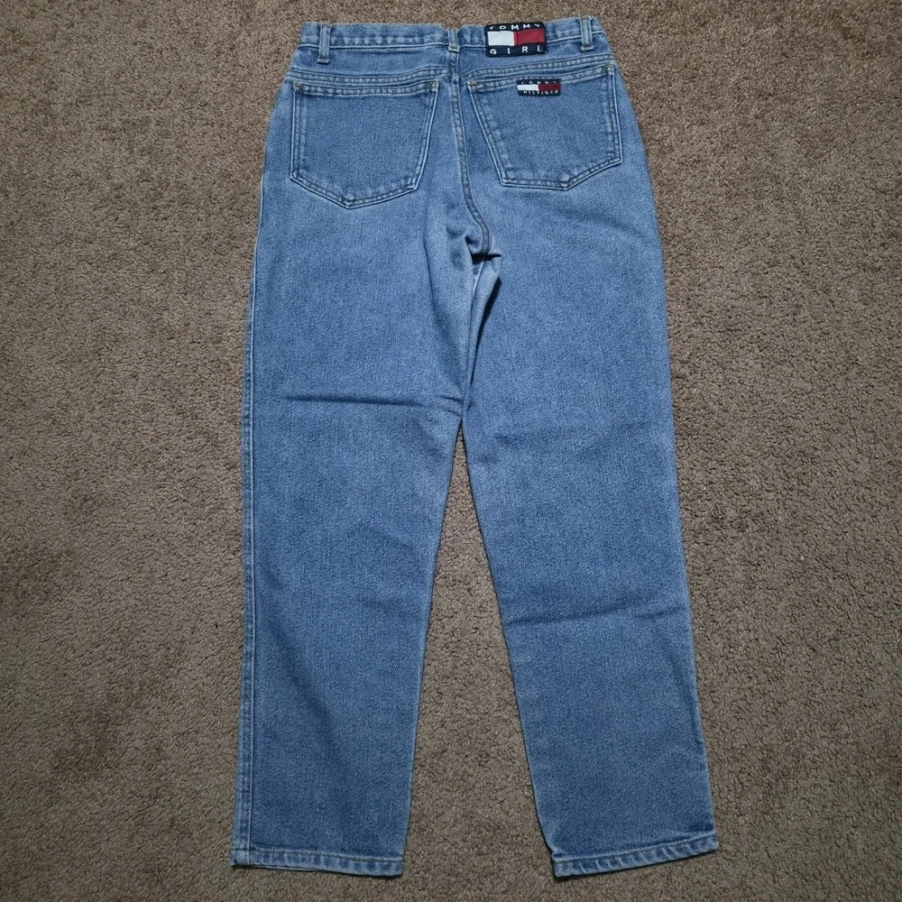Vintage 90s Y2K Tommy‎ Jeans Women's Blue Tommy Girl Size 30 x 27 Pants